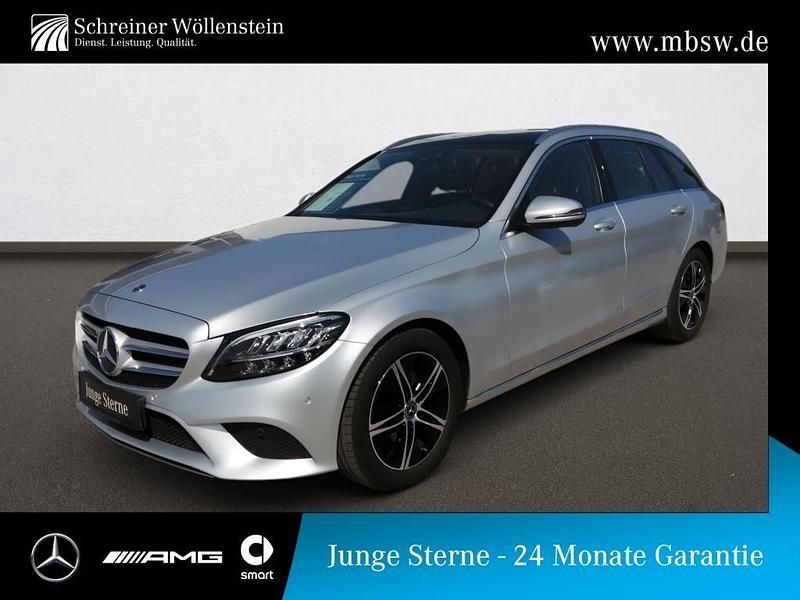 Silber iridiumsilber Gebraucht 2020 Mercedes C200 Avantgarde Kombi | 25.560 € (Fairer Preis) - Bild 1/4