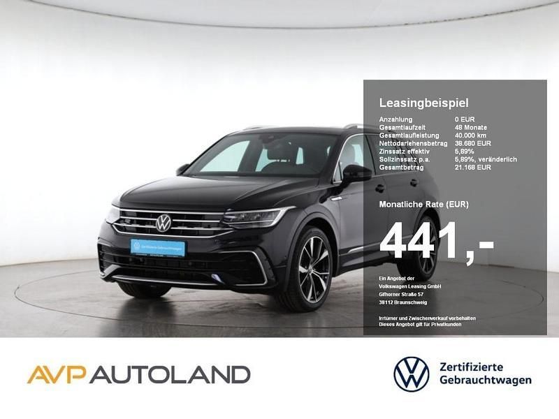 Schwarz Gebraucht 2023 VW Tiguan R-line SUV | 38.730 € (Fairer Preis) - Bild 1/4