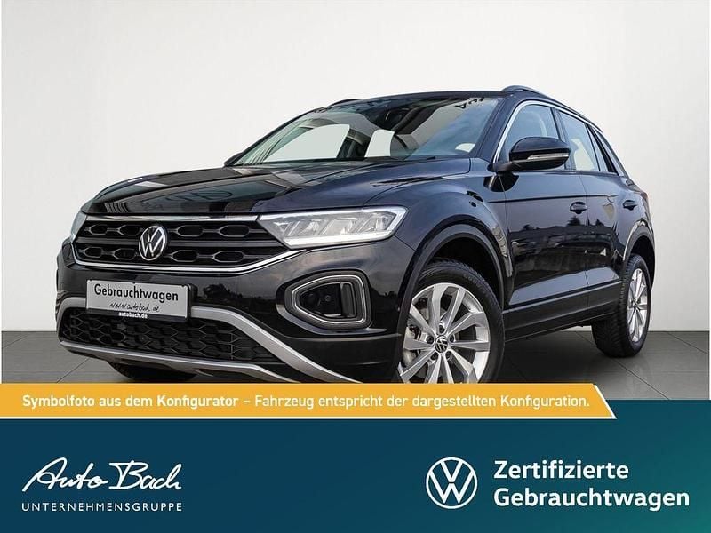 Schwarz Gebraucht 2024 VW T-Roc Life SUV | 23.980 € (Fairer Preis) - Bild 1/4