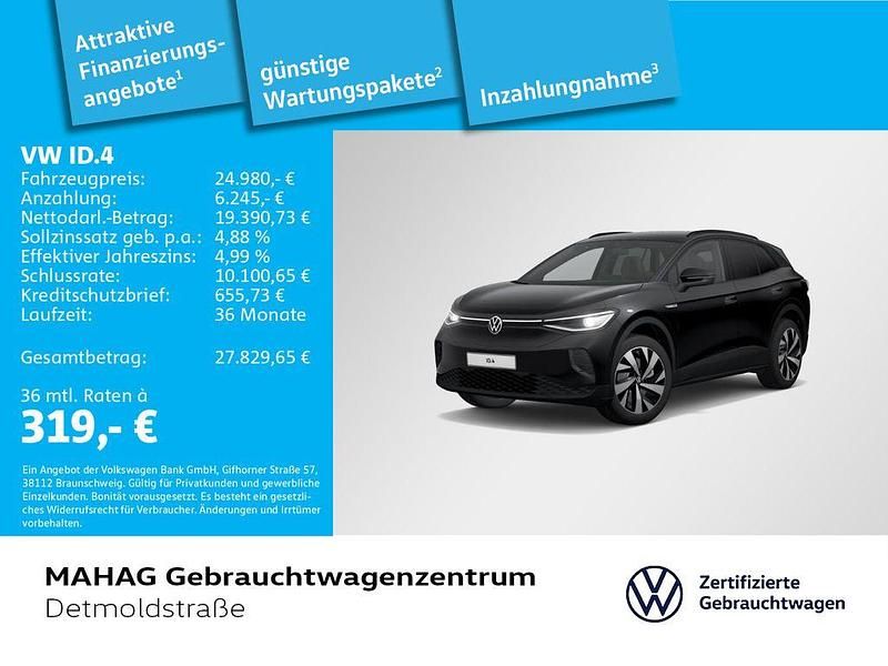 Schwarz Gebraucht 2022 VW ID.4 Pro Performance SUV | 24.980 € (Fairer Preis) - Bild 1/2