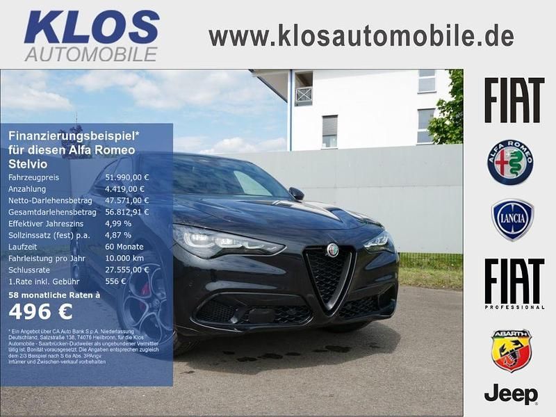 Schwarz Neu 2025 Alfa Romeo Stelvio Veloce SUV | 51.990 € (Superpreis) - Bild 1/4