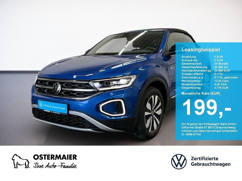 Gebraucht VW T-Roc Cabriolet Goal 116 PS (85 kW) 2025 Ravennablau metallic Cabrio