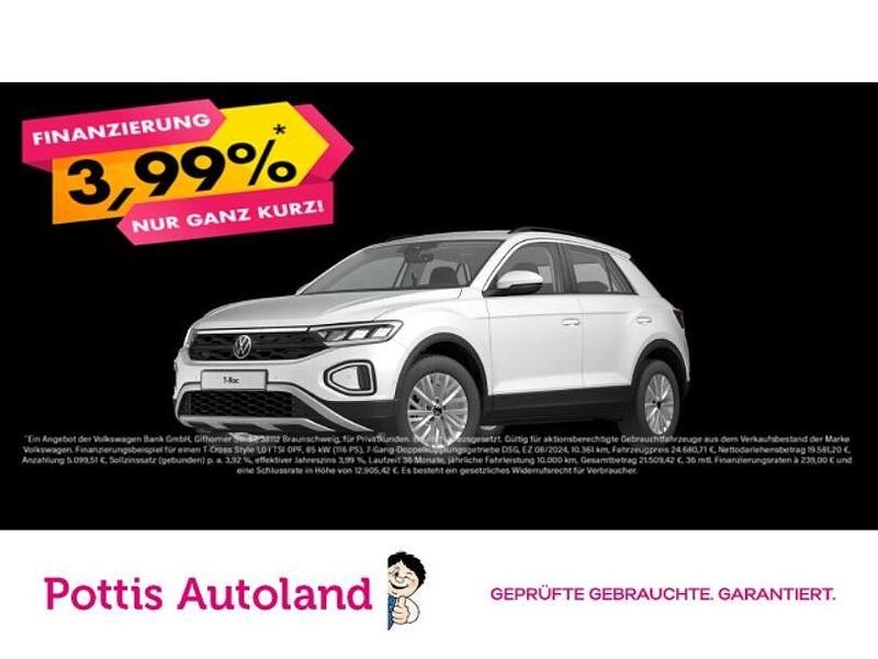 Weiss Gebraucht 2022 VW T-Roc Life SUV | 23.777 € (Fairer Preis) - Bild 1/4