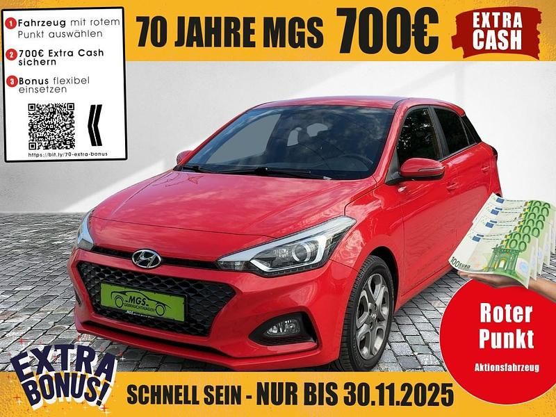 Tomato red Gebraucht 2018 Hyundai i20 Style Limousine | 12.690 € (Fairer Preis) - Bild 1/4