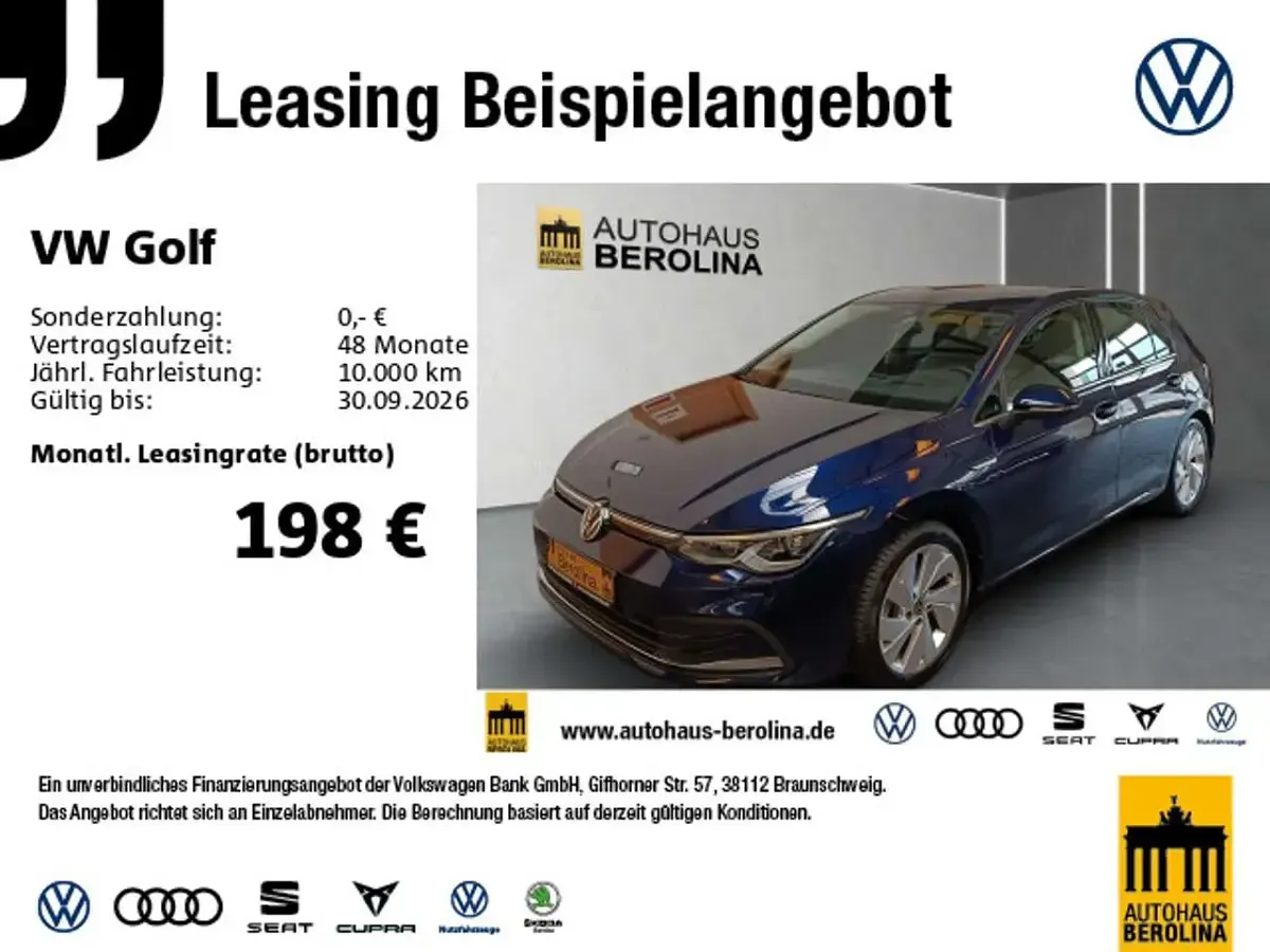 Gebraucht VW Golf VIII Style 150 PS (110 kW) 2023 Blau Limousine