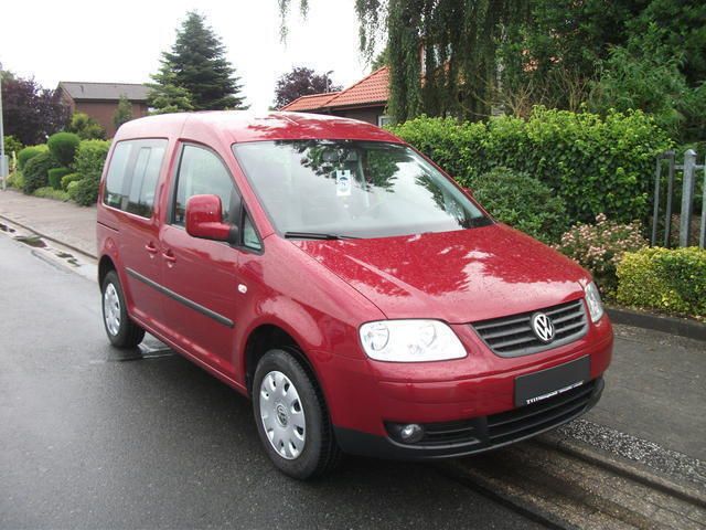 Gebraucht VW Caddy Family 80 PS (58 kW) 2007 Rot metallic Van / Kleinbus