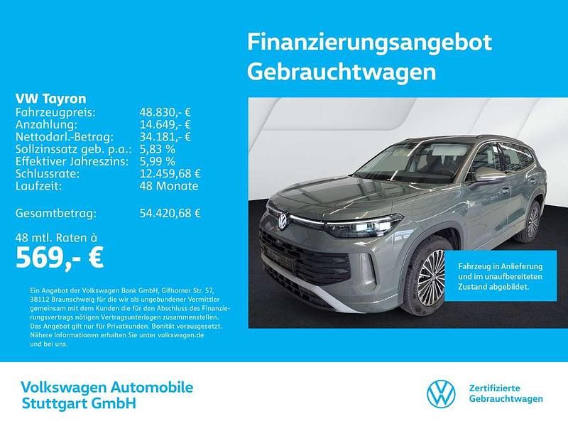 Cipressinogrün metallic Gebraucht 2025 VW Tayron Life SUV | 48.830 € (Guter Preis) - Bild 1/4
