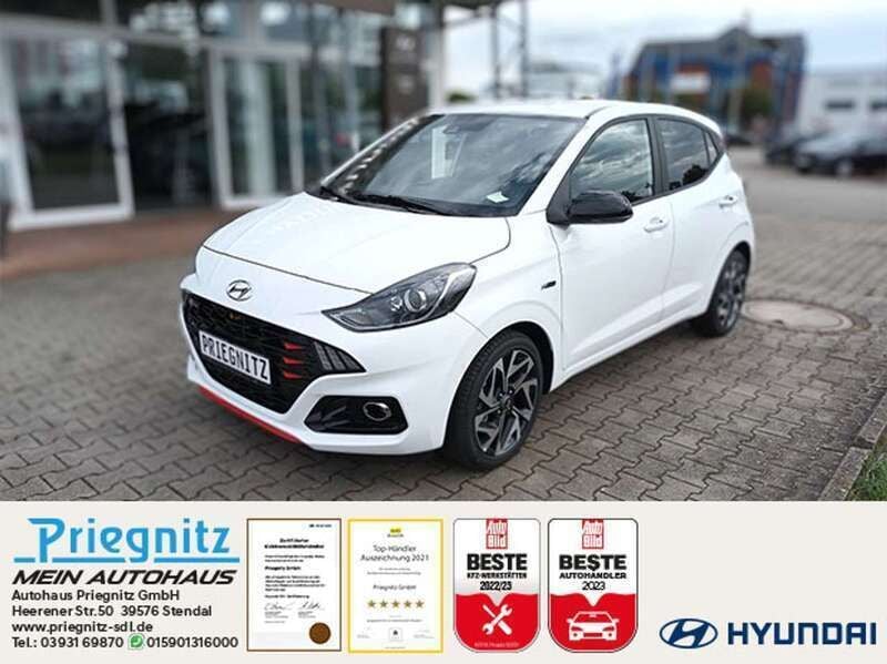 Atlas white Gebraucht 2023 Hyundai i10 N Line Kleinwagen | 17.390 € (Fairer Preis) - Bild 1/4