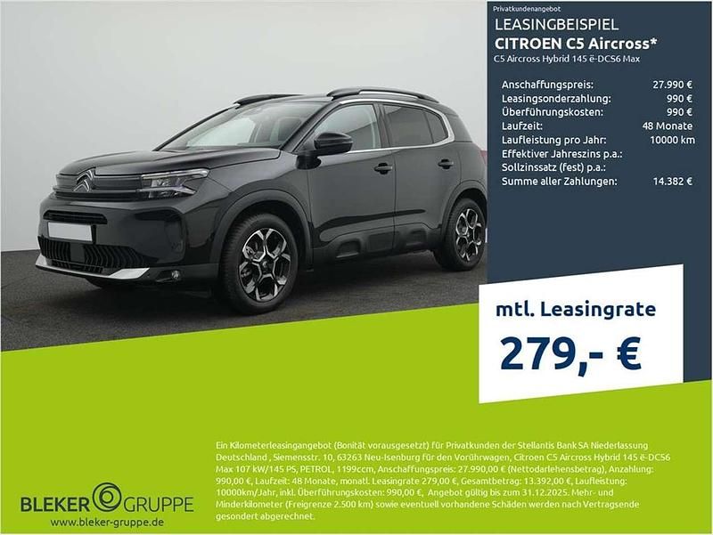 Perlaneraschwarzmet. Neu 2025 Citroën C5 Aircross SUV | 27.990 € (Guter Preis) - Bild 1/3