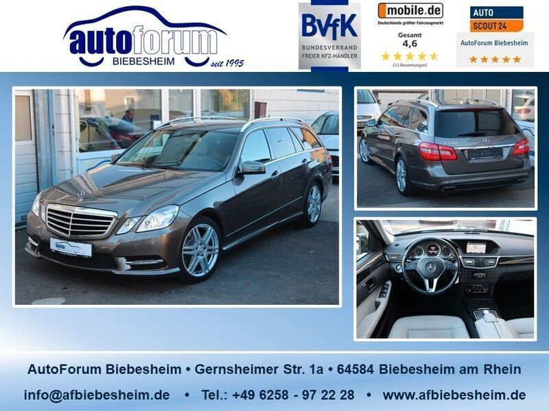 Grau Gebraucht 2012 Mercedes E200 AMG line Kombi | 10.999 € (Guter Preis) - Bild 1/4
