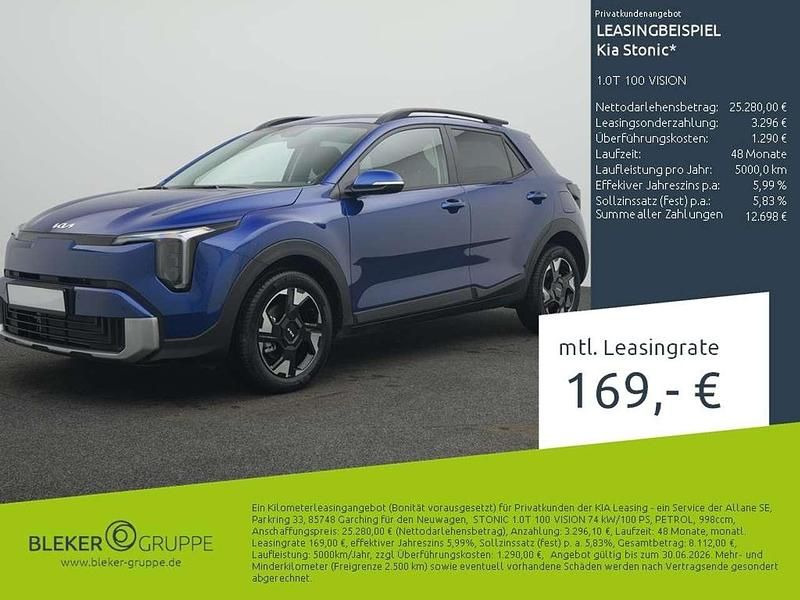 Neu Kia Stonic Vision 101 PS (74 kW) 2025 (du3) yacht blue m SUV