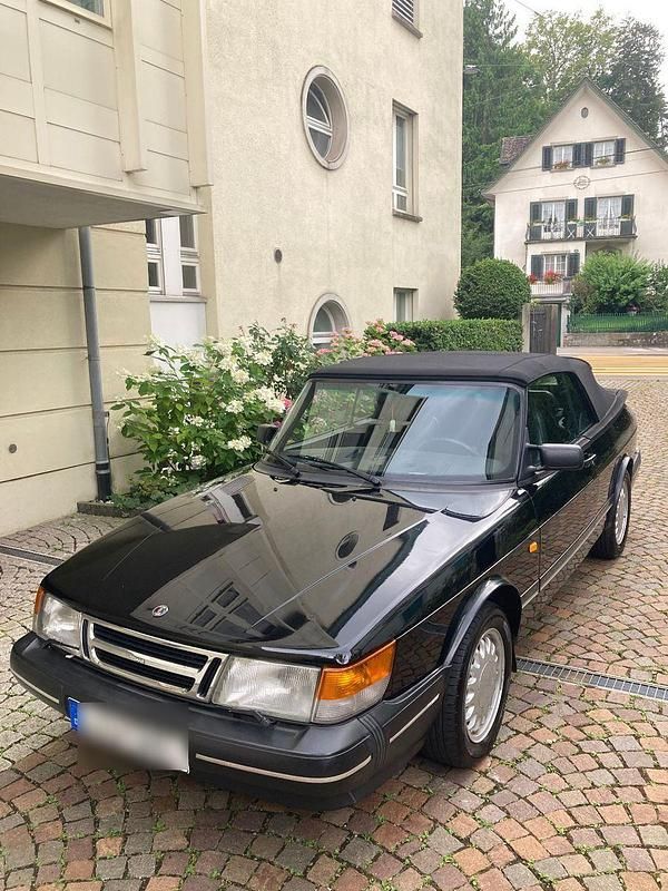 Schwarz Gebraucht 1993 Saab 900 Cabriolet Cabrio | 12.000 € - Bild 1/4