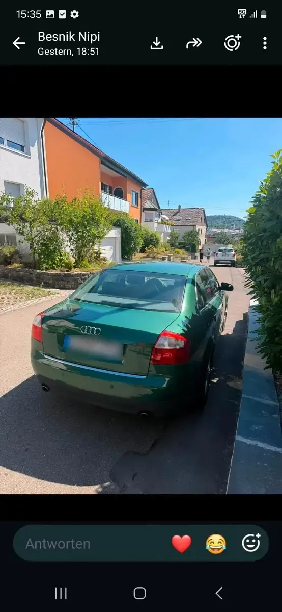Gebraucht Audi A4 S-Line 150 PS (110 kW) 2002 Grün Limousine