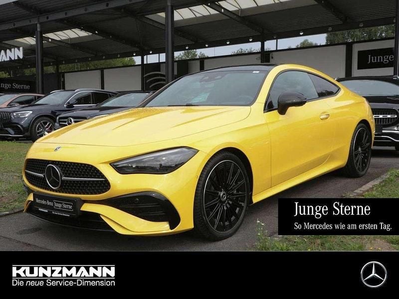 Sonnengelb Gebraucht 2024 Mercedes CLE450 AMG Coupé | 59.536 € - Bild 1/4