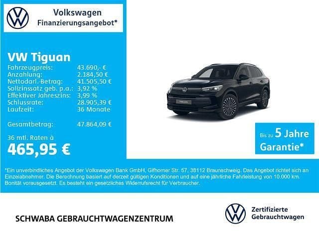 Schwarz Gebraucht 2025 VW Tiguan Life SUV | 43.690 € (Guter Preis) - Bild 1/3