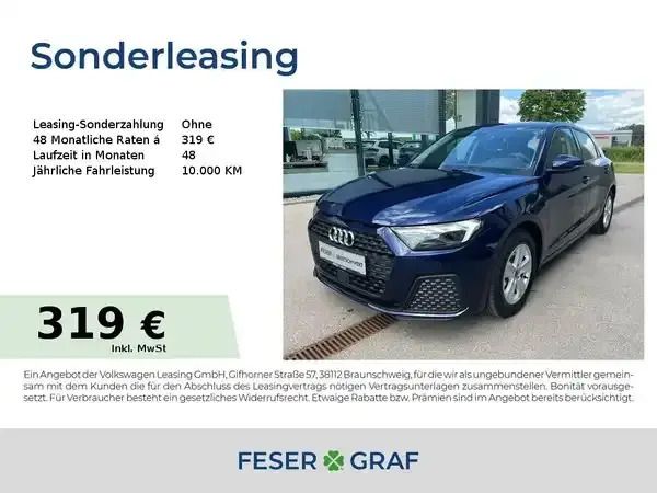 Navarrablau metallic Neu 2025 Audi A1 Sportback Sport Kleinwagen | 25.170 € (Superpreis) - Bild 1/4