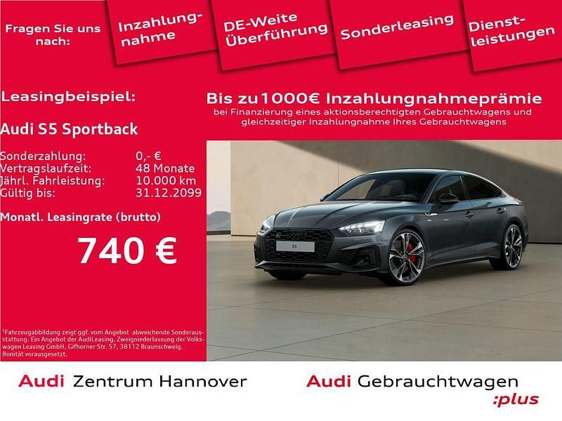 Daytonagrau perleffekt Gebraucht 2023 Audi S5 Sportback Ambiente Kleinwagen | 56.450 € (Etwas zu teuer) - Bild 1/4