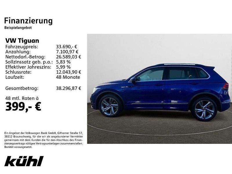 Gebraucht VW Tiguan R-line 150 PS (110 kW) 2022 Lapiz blue metallic SUV