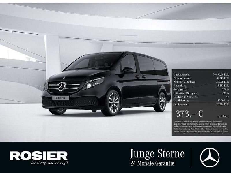 Schwarz / obsidianschwarz Gebraucht 2021 Mercedes V220 Edition Van / Kleinbus | 50.990 € (Teuer) - Bild 1/4