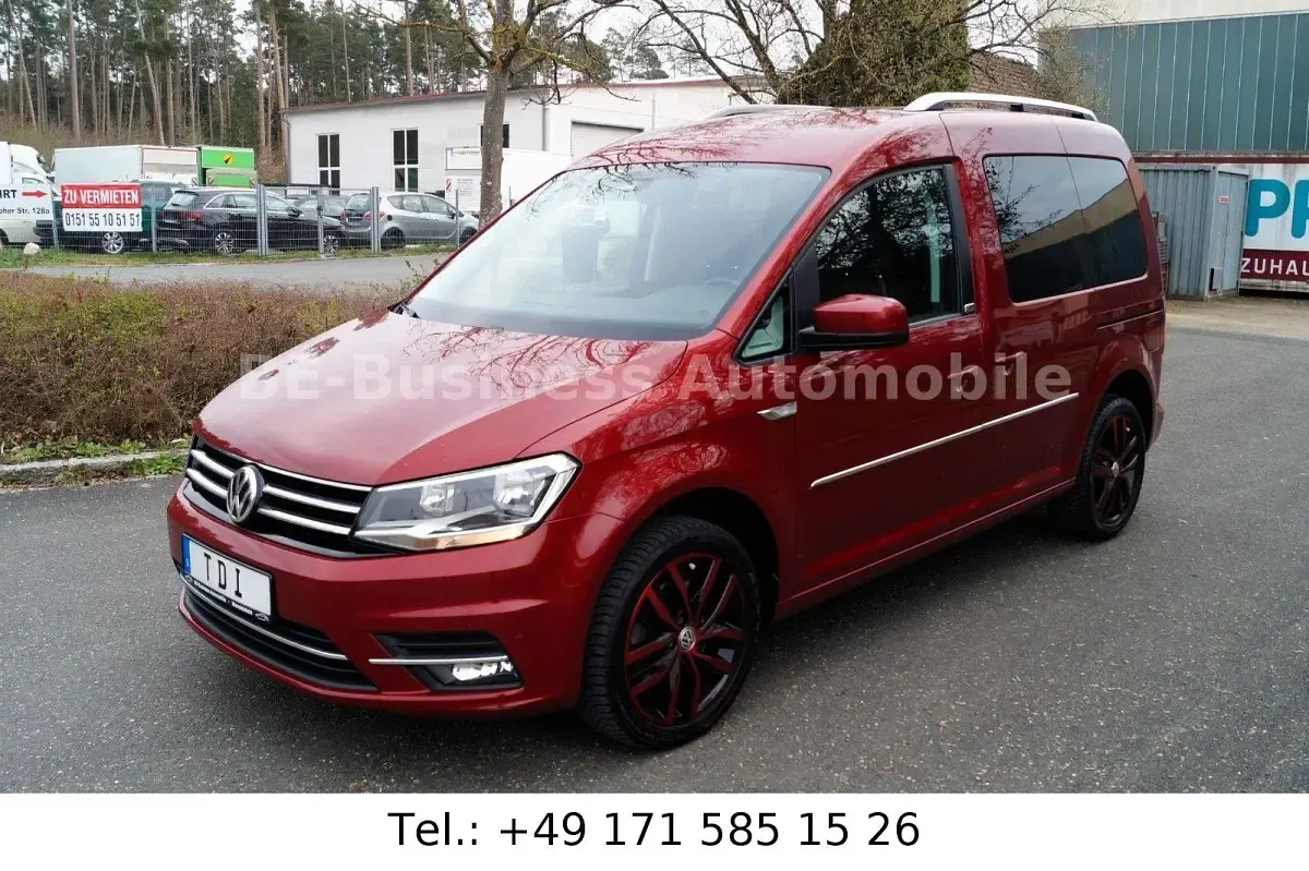Usado VW Caddy 150 HP (110 kW) 2015 Vermelho Monovolume