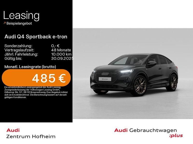 Mythosschwarz metallic Gebraucht 2025 Audi Q4 Sportback e-tron Ambiente SUV | 53.990 € (Etwas zu teuer) - Bild 1/3