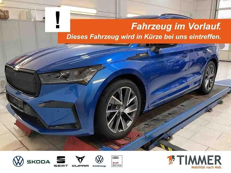 Blau Gebraucht 2021 Skoda Enyaq iV SportLine SUV | 27.470 € (Fairer Preis) - Bild 1/4