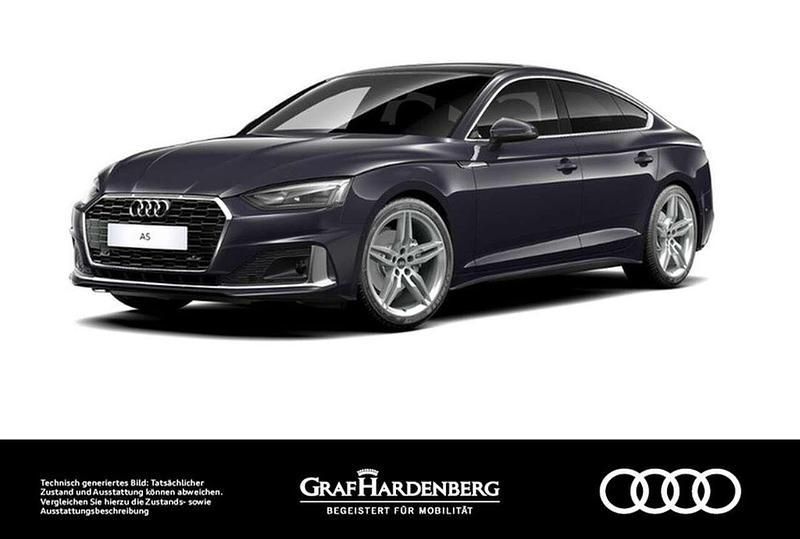 Mythosschwarz metallic Gebraucht 2022 Audi A5 Sportback Advanced Plus Limousine | 28.880 € (Superpreis) - Bild 1/2
