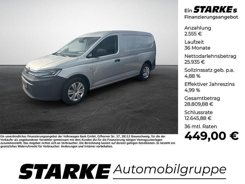 Silber (reflexsilber metallic) Gebraucht 2021 VW Caddy Maxi Basis Van / Kleinbus | 28.490 € (Guter Preis) - Bild 1/4