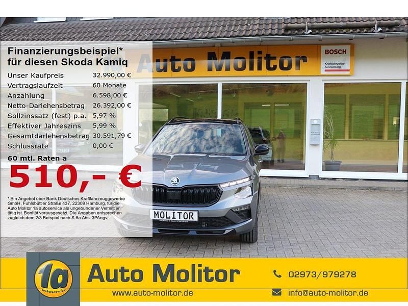 Grau Neu 2025 Skoda Kamiq Monte Carlo SUV | 32.990 € (Etwas zu teuer) - Bild 1/4