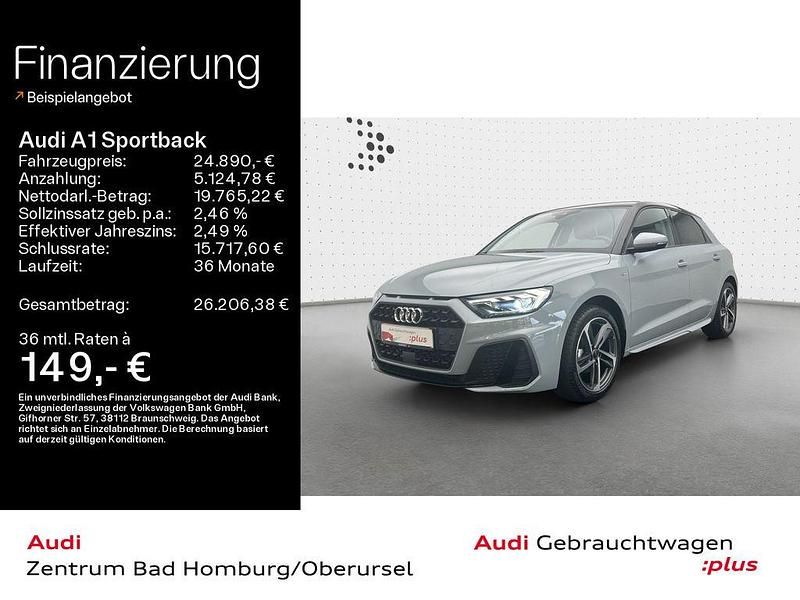 Grau Gebraucht 2024 Audi A1 Sportback S-Line Kleinwagen | 24.890 € (Fairer Preis) - Bild 1/4