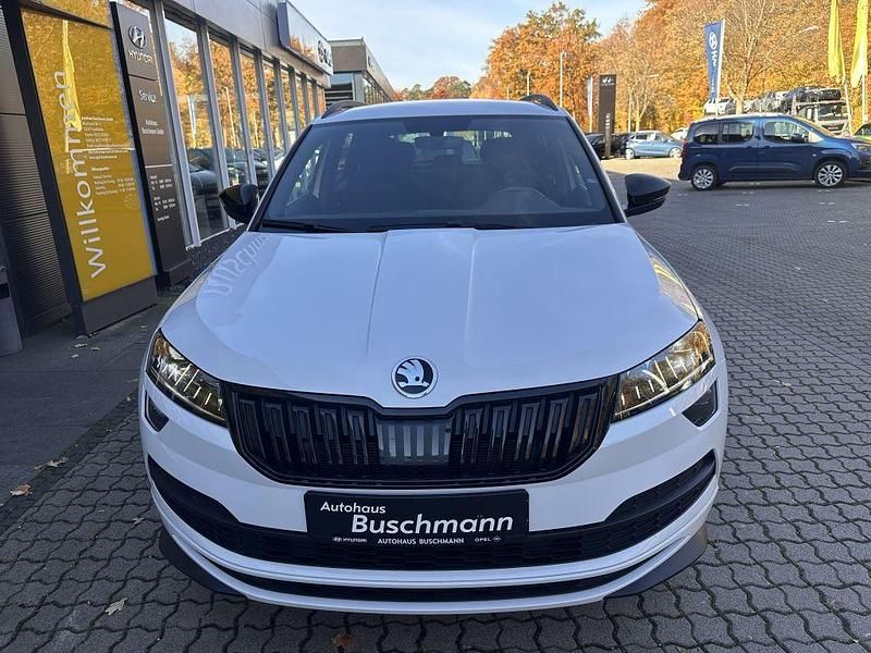 Gebraucht Skoda Karoq SportLine 150 PS (110 kW) 2019 Moon white metallic SUV