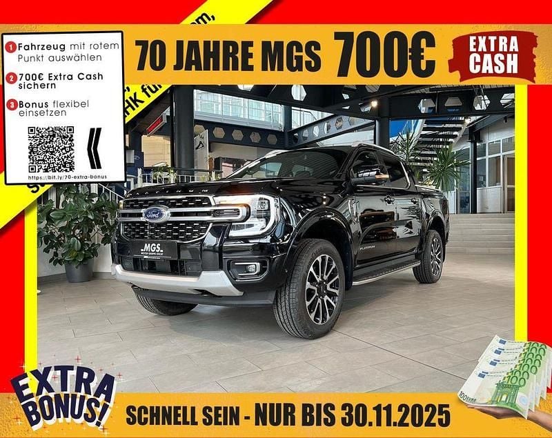 Agate black metallic Neu 2025 Ford Ranger Platinum Abholung | 61.490 € (Guter Preis) - Bild 1/4