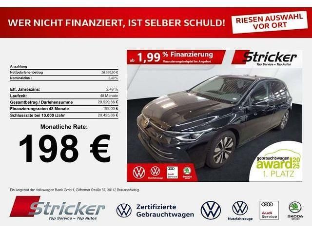 Grenadillschwarz metallic (metallic) Gebraucht 2024 VW Golf VIII Goal Limousine | 26.946 € (Superpreis) - Bild 1/3