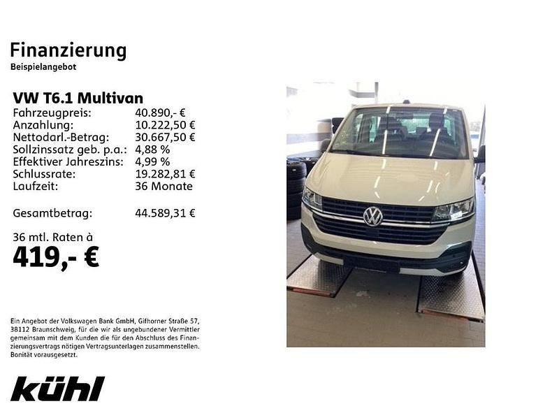 Gebraucht VW Multivan Family 150 PS (110 kW) 2021 Candyweiß/ascotgrau Van