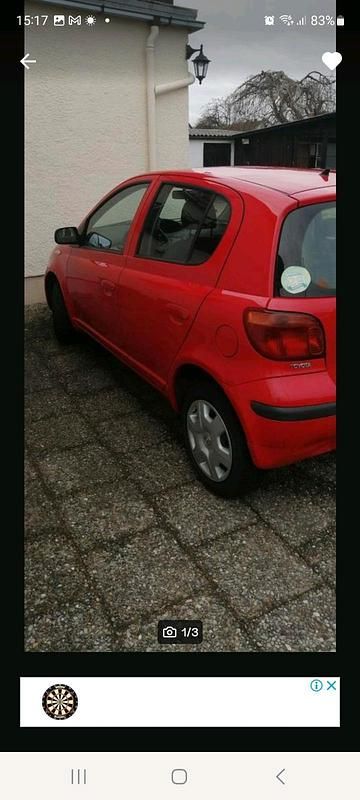 Rot Gebraucht 2003 Toyota Yaris Kleinwagen | 2.850 € (Fairer Preis) - Bild 1/4