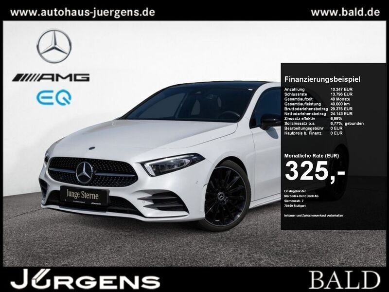 Weiss digitalweiss Gebraucht 2023 Mercedes A200 AMG Limousine | 34.880 € (Etwas zu teuer) - Bild 1/4