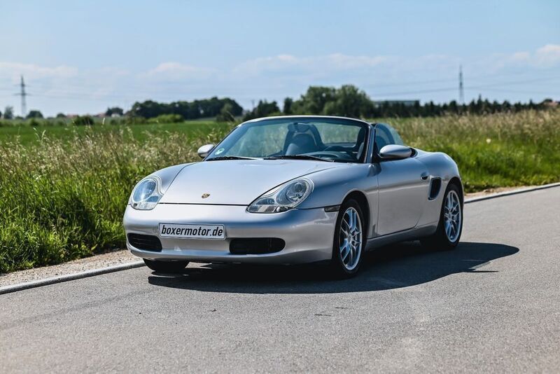 Grau Gebraucht 2003 Porsche 986 Boxster Cabrio | 14.900 € (Fairer Preis) - Bild 1/4