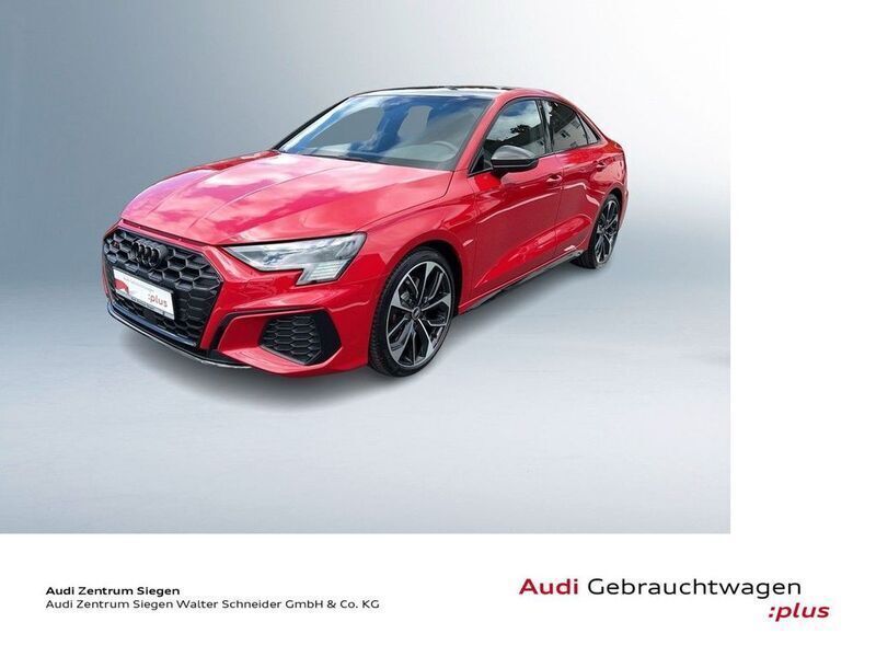 Tangorot metallic Gebraucht 2021 Audi S3 Ambiente Limousine | 42.310 € (Teuer) - Bild 1/4