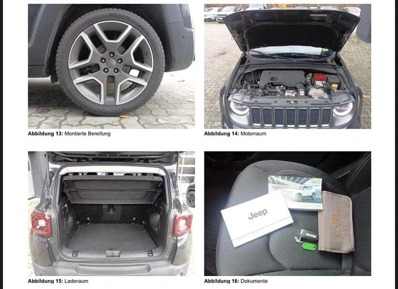 Gebraucht Jeep Renegade Limited 120 PS (88 kW) 2019 Schwarz SUV