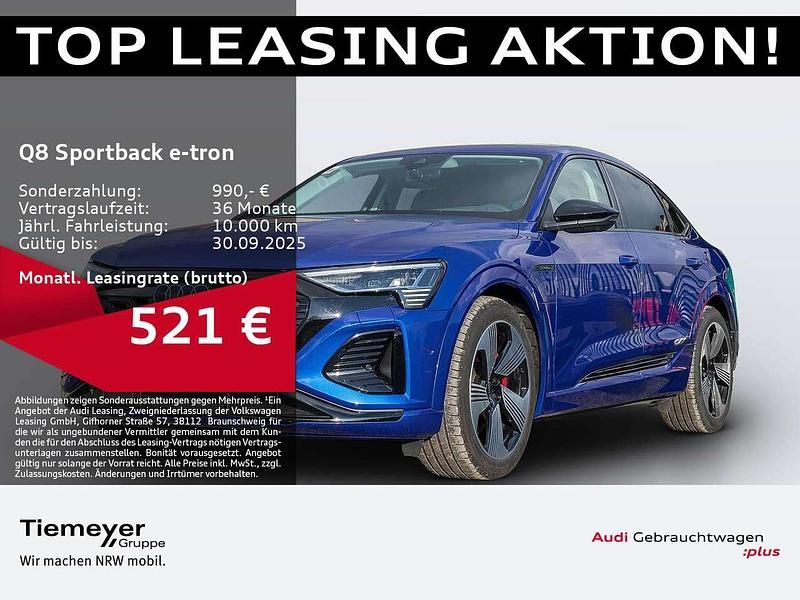 Ultrablau metallic Gebraucht 2024 Audi Q8 e-tron S-Line SUV | 61.840 € (Teuer) - Bild 1/4