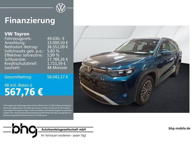 Blau Gebraucht 2025 VW Tayron Life SUV | 49.630 € - Bild 1/4