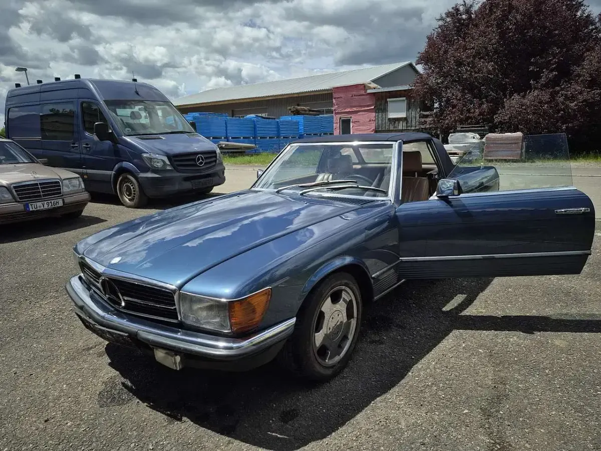 Gebraucht Mercedes SL280 177 PS (130 kW) 1986 Blau Cabrio