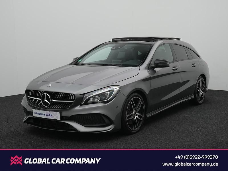 Mountaingrau met. Gebraucht 2019 Mercedes CLA220 Shooting Brake AMG line Kombi | 17.450 € (Etwas zu teuer) - Bild 1/4