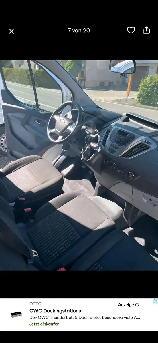 Gebraucht Ford Transit Custom 101 PS (74 kW) 2014 Weiß Van / Kleinbus