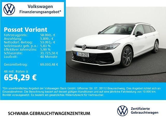 Oryxweiß perlmutteffekt/grenad Gebraucht 2025 VW Passat R-line Kombi | 58.990 € - Bild 1/4