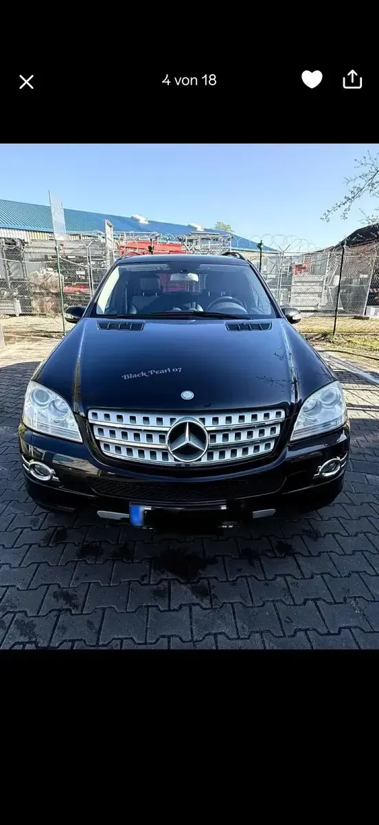 Używany Mercedes ML280 190 KM (139 kW) 2007 Czarny SUV