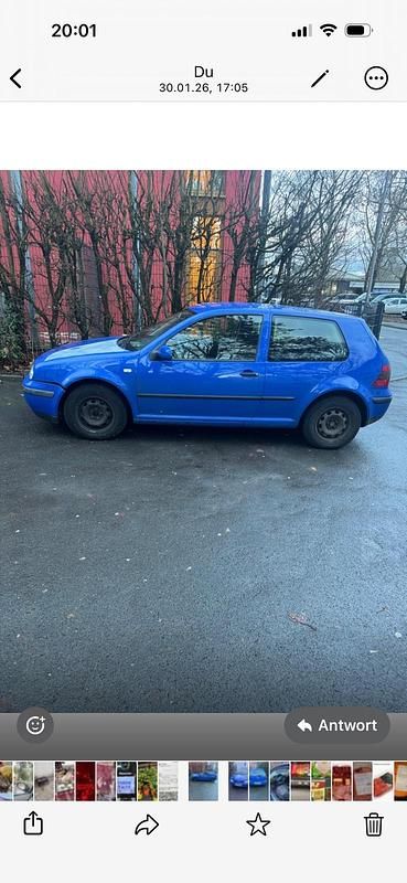 Gebraucht VW Golf IV S 85 PS (62 kW) 2001 Blau Kleinwagen