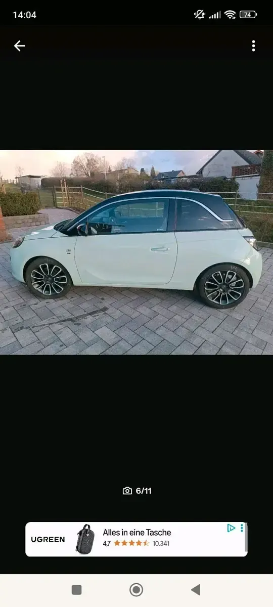 Usata Opel Adam 70 CV (51 kW) 2017 Andere farben Utilitaria