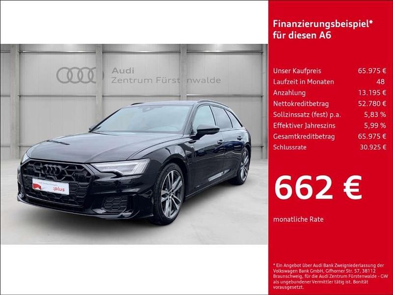Schwarz Gebraucht 2024 Audi A6 S-Line Kombi | 65.975 € - Bild 1/4