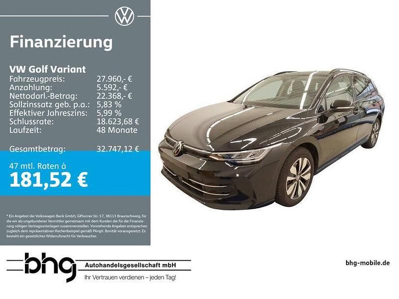 Gebraucht VW Golf VIII Life 116 PS (85 kW) 2025 Schwarz Kombi